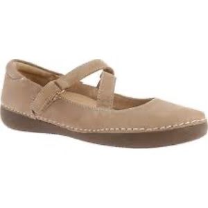 Vionic Judith Mary Jane Suede Leather Flats